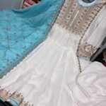 জর্জেট গর্জাস এমব্রয়ডারি থ্রি-পিস সেট - লাক্সারি পার্টি কালেকশন