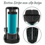 Mini Portable Bike, Bicycle Tire Hand Foot Activated Floor Pump with Presta Schrader Dunlop Valves Extra Valve and Gas Needle - Image 5