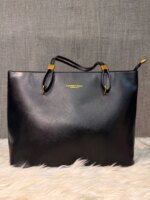 Minimalist Large Tote Bag for Women – Elegant Leather Shoulder Handbag for Work, Office & Everyday Use in Black, Beige & Cream - Image 4