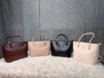Minimalist Large Tote Bag for Women – Elegant Leather Shoulder Handbag for Work, Office & Everyday Use in Black, Beige & Cream - Image 6