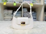 Chic Mini Crossbody Bag for Women – Stylish Leather Shoulder Purse with Gold Clasp in Black, White, Pink, Green & Beige - Image 13