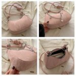Trendy Mini Shoulder Bag with Chain Detail – Cute Y2K Style Handbag for Women (Black, Green, White) - Image 12