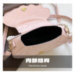 Elegant Shell Shape Pearl Handbag for Women – Trendy Crossbody & Shoulder Bag (Blue, White, Pink, Ash) - Image 19