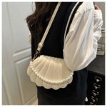 Trendy Shell Shape Pearl Handbag for Women – Stylish Crossbody & Shoulder Bag (Pink, Brown, Cream, Black) - Image 11