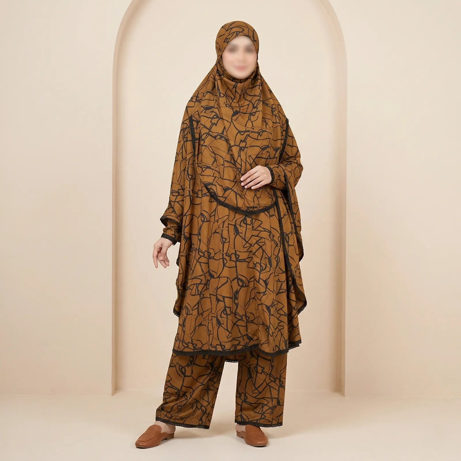 7N2YKTF7VgLKrwhP3FQOQbIs4QyKGIbffSzWq8eJ Elegant Palazzo long Khimar Set - Image 1