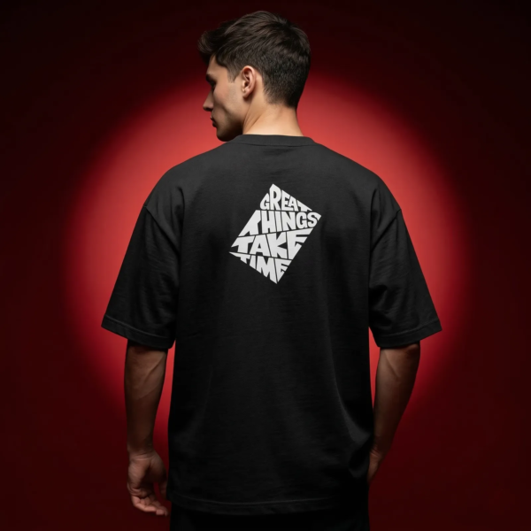 Men's Stylish Premium Drop Shoulder - Black