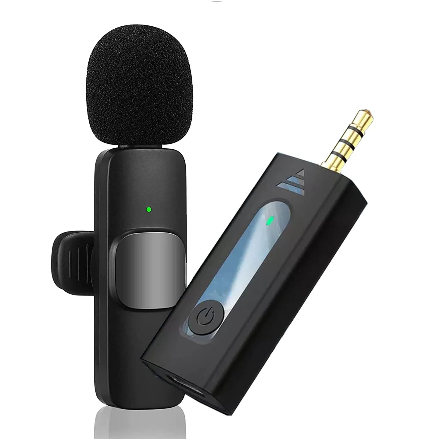 8R7K4rCtyMU1qWviLkkRJqovmT1wF77OXPXGc6kP K35 Wireless Collar Microphone for Vlogging Interview Live Streaming YouTube Compatible with BT Speakers, DSLR Camera - Image 1
