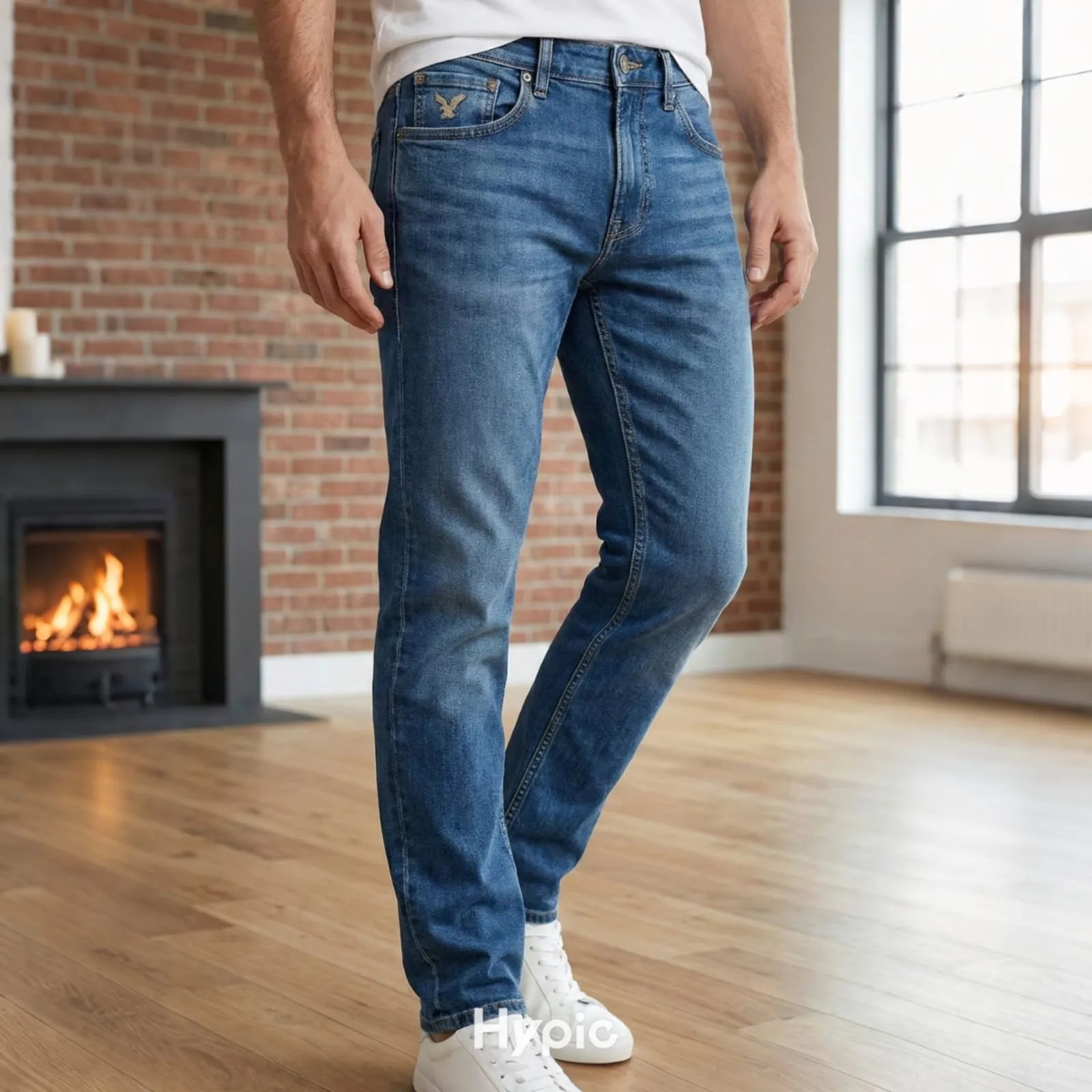 8UDjOHBpfAuPx2k1E5CuiUi84GBj7RrOxzcgTudD American Eagle Blue Jeans For Man - Image 1
