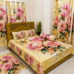 7/8 Water Proof Premium 3D Design Bed Sheet