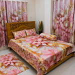 7/8 Water Proof Premium 3D Design Bed Sheet