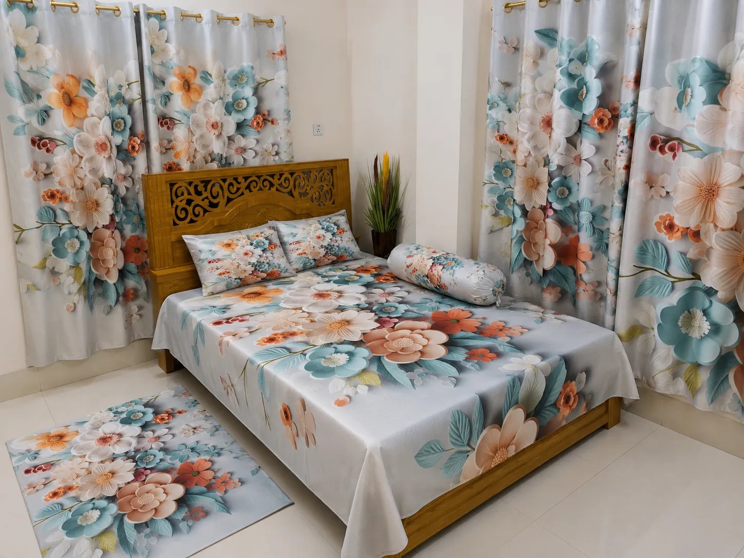 ChatGPT-Image-May-14-2026-04_19_16-AM 7/8 Water Proof Premium 3D Design Bed Sheet - Image 1