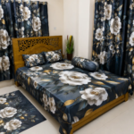 7/8 Water Proof Premium 3D Design Bed Sheet
