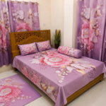 7/8 Water Proof Premium 3D Design Bed Sheet