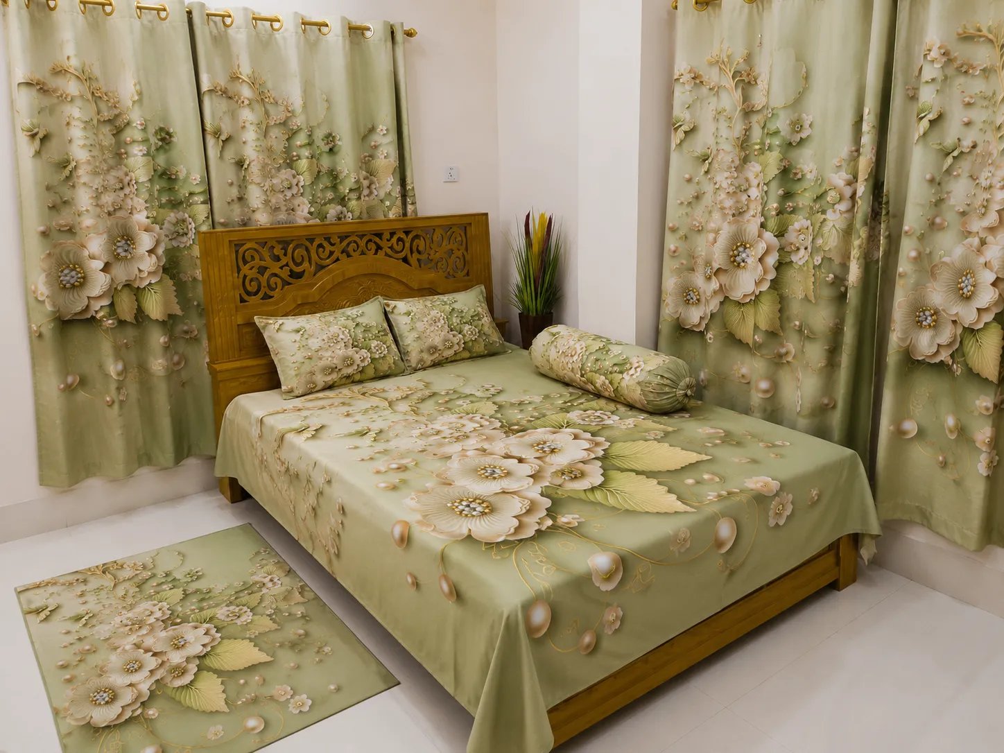 ChatGPT-Image-May-14-2026-04_34_26-AM 7/8 Water Proof Premium 3D Design Bed Sheet - Image 1