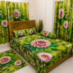 7/8 Water Proof Premium 3D Design Bed Sheet