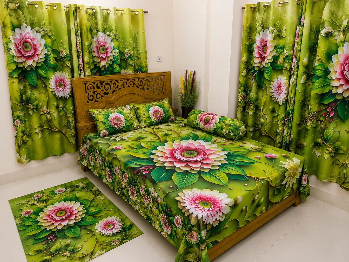 ChatGPT-Image-May-14-2026-04_39_18-AM 7/8 Water Proof Premium 3D Design Bed Sheet - Image 1