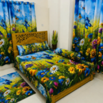 7/8 Water Proof Premium 3D Design Bed Sheet