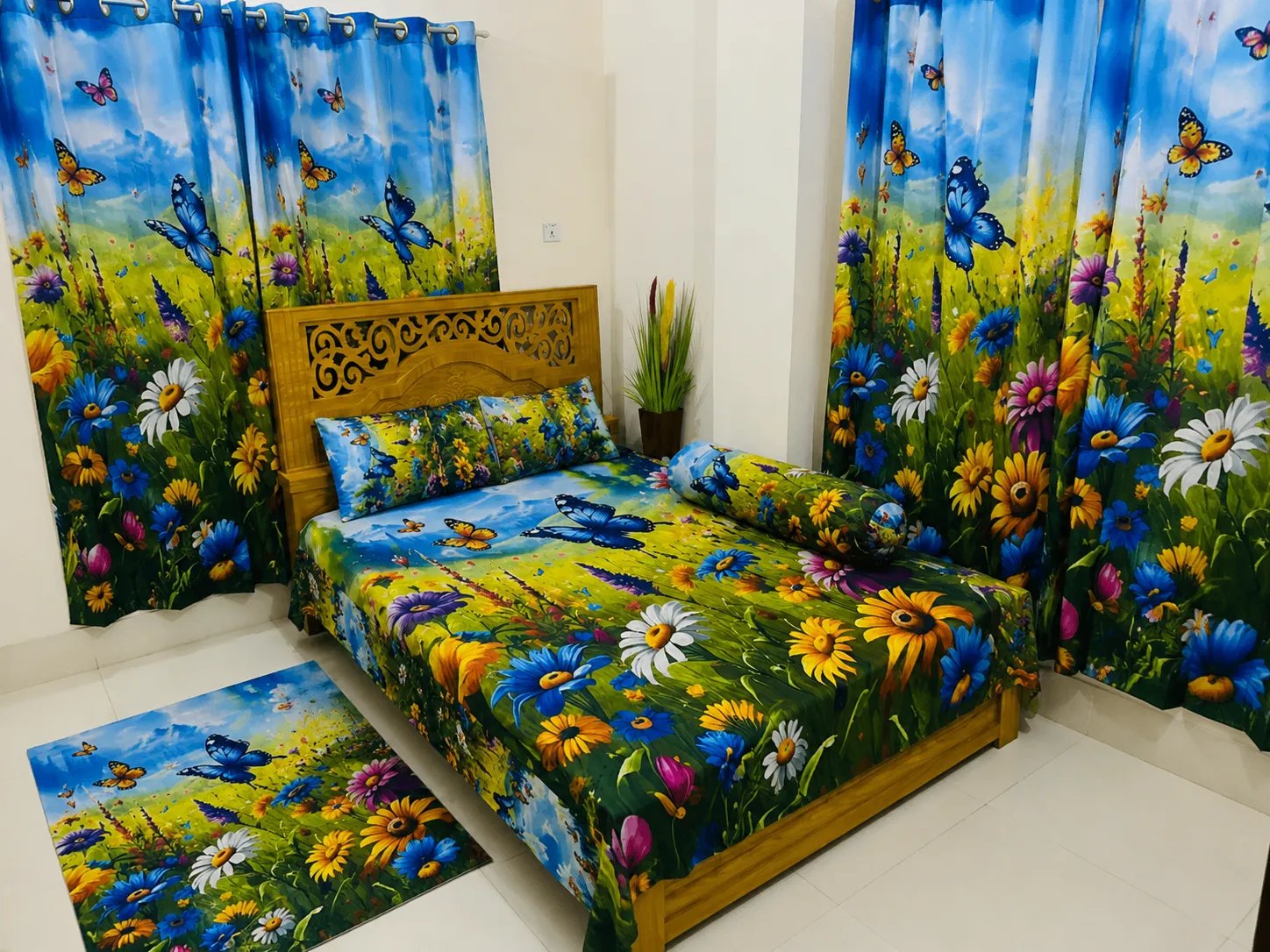 ChatGPT-Image-May-14-2026-04_54_44-AM 7/8 Water Proof Premium 3D Design Bed Sheet - Image 1