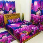 7/8 Water Proof Premium 3D Design Bed Sheet