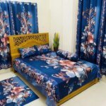 7/8 Water Proof Premium 3D Design Bed Sheet