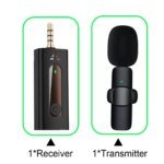 K35 Wireless Collar Microphone for Vlogging Interview Live Streaming YouTube Compatible with BT Speakers, DSLR Camera - Image 2