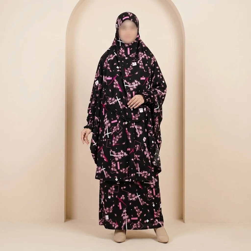HMy9mjTFWLpMSc5ylAFJ4uCqbTYEpscBiqUy26CM Elegant Palazzo long Khimar Set - Image 1