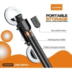 Plokama LIVE-K9 Pro 1700mm Ultra Long Selfie Stick with Tripod Stand & Ring Light – Adjustable, Portable for Mobile Vlogging & Live Streaming - Image 3
