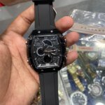 Premium SKMEI Square Dial Sports Watch for Men – Stylish Waterproof Silicone Strap Wristwatch