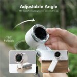 Foldable Powerful Winds Turbo Fan - Multy Color - Image 2