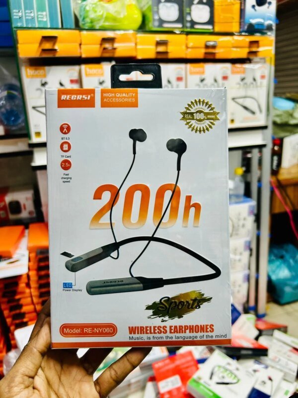 Recrsi RE-NY060 200 Hours Bluetooth Neckband
