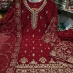 Premium Indian Georgette Sequence Embroidery & Pearl Work 3 Piece Dress for Women | Luxury Boutique Salwar Kameez Set with Dupatta