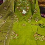 Premium Greem Cotton Embroidered 3 Piece Suit for Women | Floral Embroidery Salwar Kameez with Matching Dupatta