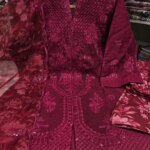 Premium Golden Embroidered 3 Piece Suit | Luxury Sequins Work Salwar Kameez for Women