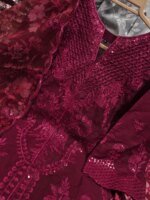 Premium Golden Embroidered 3 Piece Suit | Luxury Sequins Work Salwar Kameez for Women - Image 2