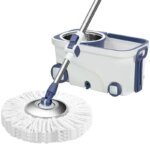 Mop with Long Telescopic Steel Handle microfiber cloth 360 Spin for Effective Floor Cleaning kit - Image 3