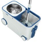 Mop with Long Telescopic Steel Handle microfiber cloth 360 Spin for Effective Floor Cleaning kit - Image 4