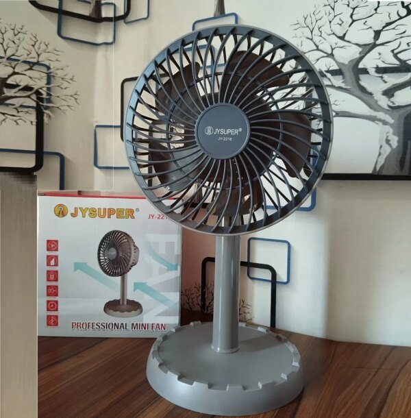 JYSUPER JY-2218 USB Rechargeable Mini Table Fan
