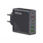 160W Super Fast Multi-Port GaN Charger with 6-in-1 Power Delivery & Type-C Cable - Image 4