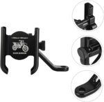 Universal Aluminum Alloy 360° Rotated Adjustable Rear-View NON USB Mirror Type Bike Motorcycle Honda Scoter Cell Phone Mobile Smart Phone Holder or Stand - Image 7
