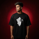 Men's Stylish Premium Drop Shoulder - Black