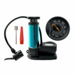 Mini Portable Bike, Bicycle Tire Hand Foot Activated Floor Pump with Presta Schrader Dunlop Valves Extra Valve and Gas Needle - Image 4