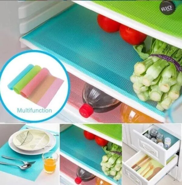 5 Pcs Easy Clean Kitchen Cabinet Pad For Refrigerator