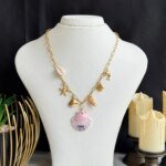 SS 18K Sea Theme Necklace for Women | Shell & Starfish Pendant | Trendy Golden Fashion Jewelry