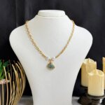 SS 18K Sea Theme Necklace for Women | Shell & Starfish Pendant | Trendy Golden Fashion Jewelry