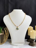 SS 18K Sea Theme Necklace for Women | Shell & Starfish Pendant | Trendy Golden Fashion Jewelry