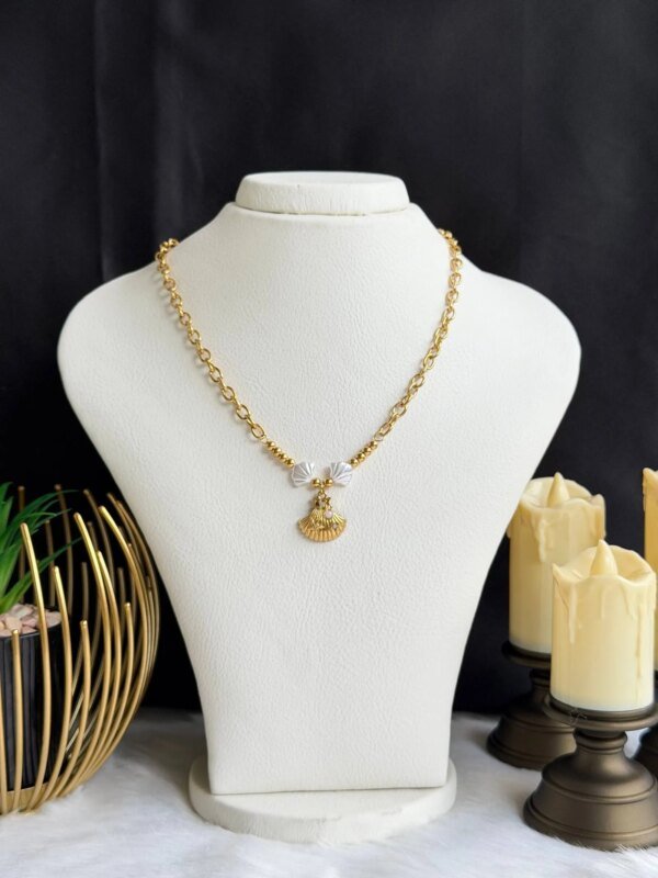 SS 18K Sea Theme Necklace for Women | Shell & Starfish Pendant | Trendy Golden Fashion Jewelry
