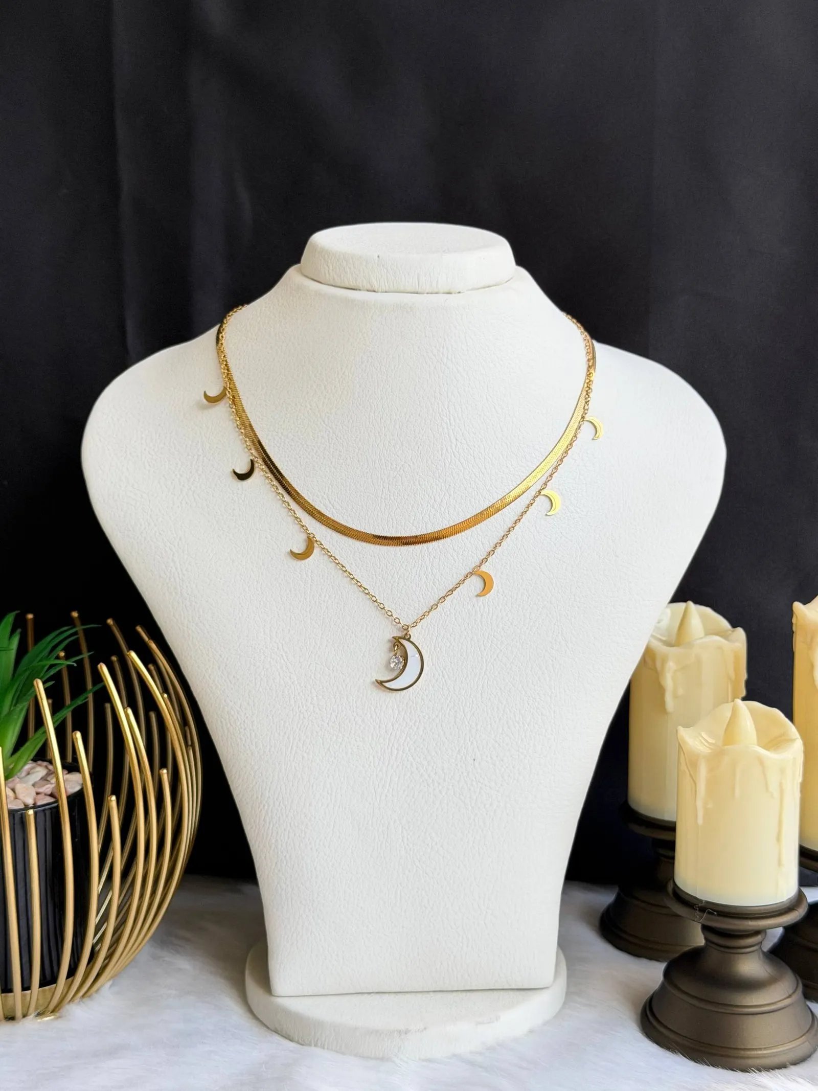 photo_6053356723105371028_w-1 SS 18K Two-Layer Necklace for Women | Elegant Pearl Layered Necklace | Premium Fashion Jewelry - Image 1