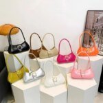 Baby Pink Women’s Shoulder Bag | Stylish PU Leather Handbag | Trendy Mini Ladies Fashion Purse
