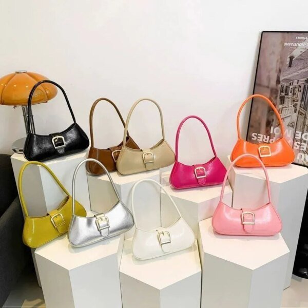 Baby Pink Women’s Shoulder Bag | Stylish PU Leather Handbag | Trendy Mini Ladies Fashion Purse
