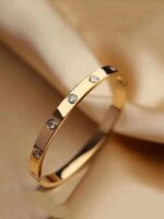 SS Bracelet for Women | Premium Stainless Steel Golden Bracelet | Stylish Jewelry - Image 8